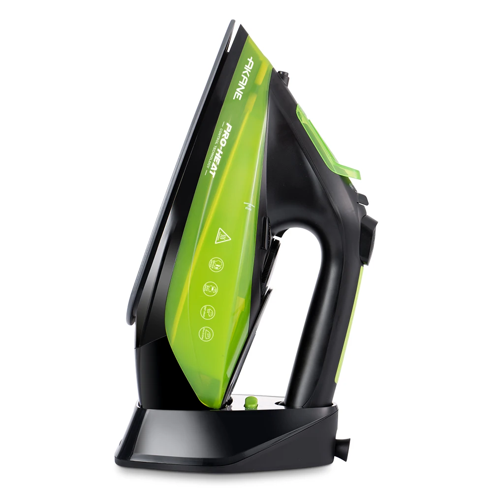 AKANE 2400W مكواة بخار كهربائية من السيراميك، باخرة ملابس قوية لإزالة التجاعيد بسرعة