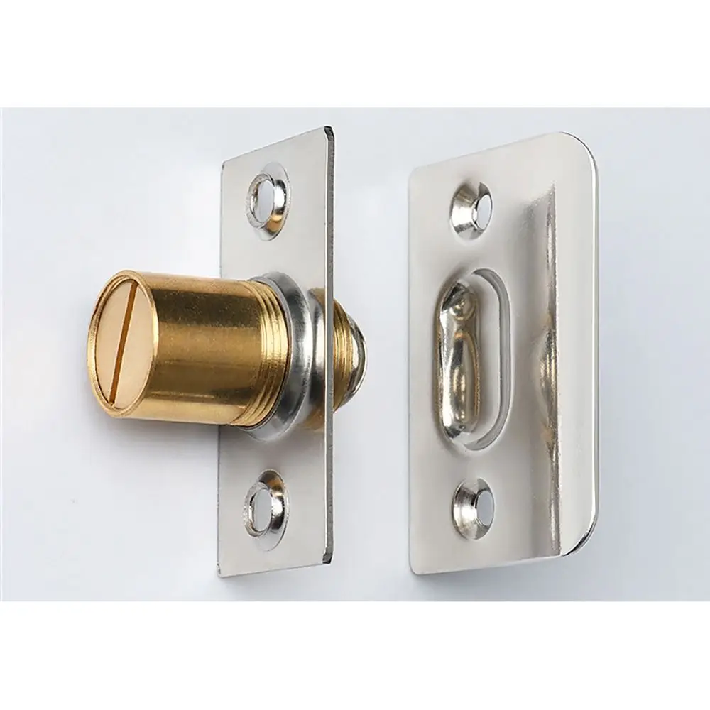1Set Cabinet Gate Closet Door Ball Catch Spring Roller Ball with Screws Door Stopper Furniture Hardware Adjustable