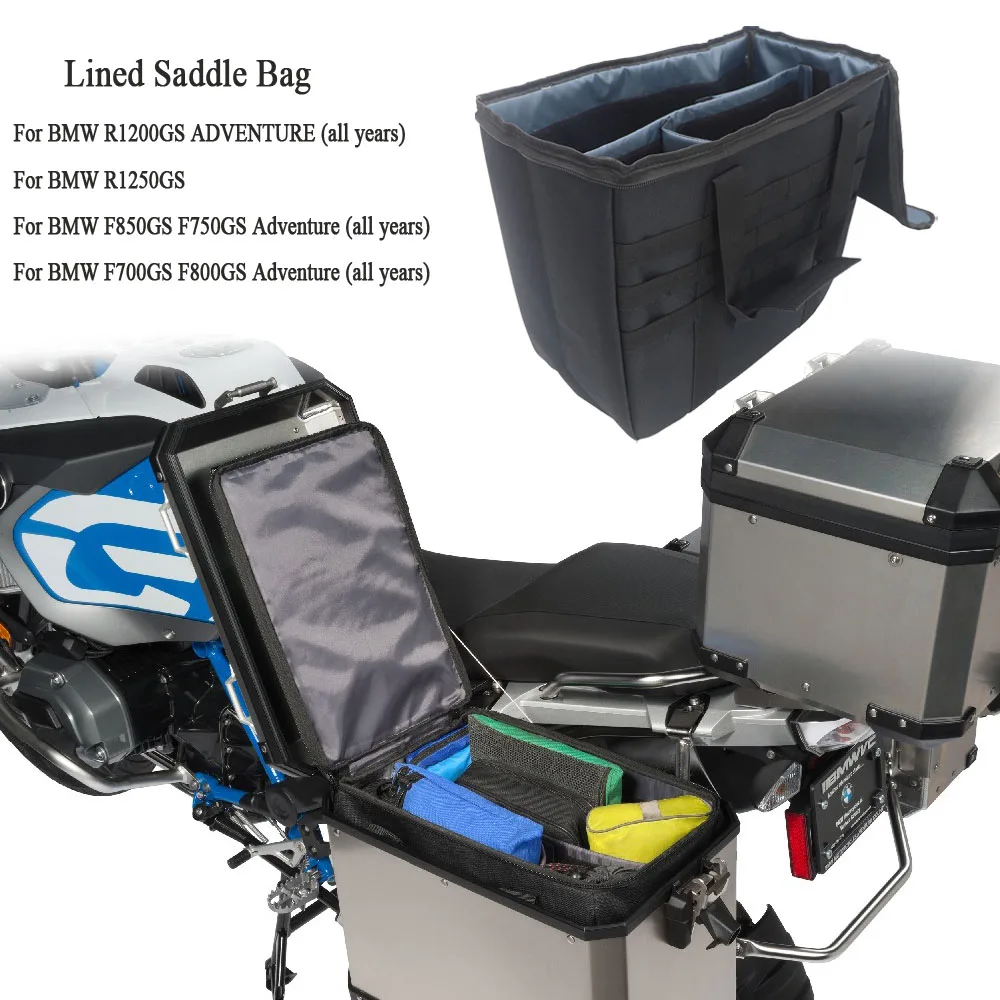 

Trunk Storage Bag Storage Bag Lined Side Box Saddle Bag For BMW R1200GS R1250GS F850GS F750GS F700GS F800GS ADVENTURE