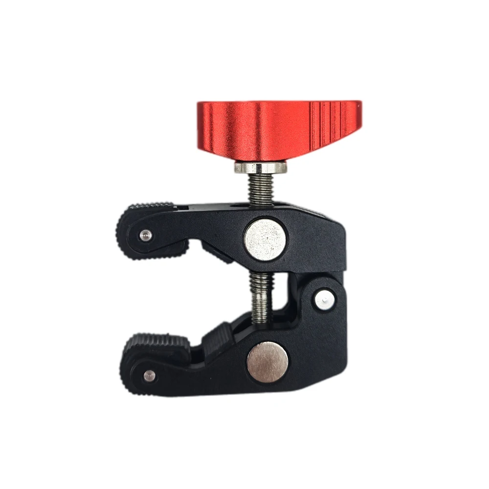 Super Clamp Camera Clamp Mount Monitor Ballhead Magic Arm Double with 1/4 3/8 Thread for Canon Nikon DSLR Camera/Gopro/LED Light