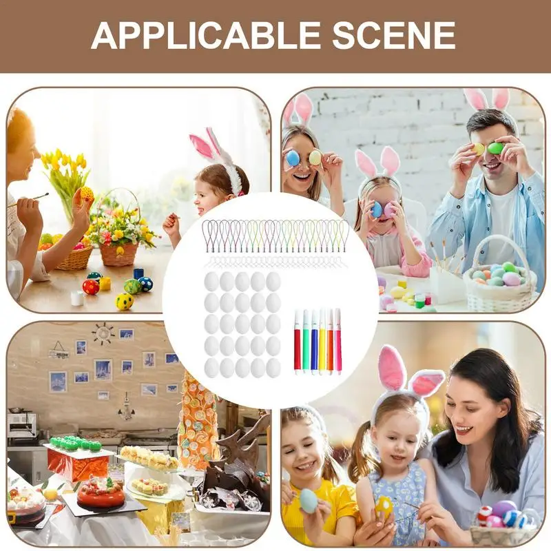 Kit di decorazione per uova di pasqua decorazioni pasquali Kit di disegno per bambini decorativi Kit di pittura Kit artigianali sicuri per bambini ragazzi ragazze