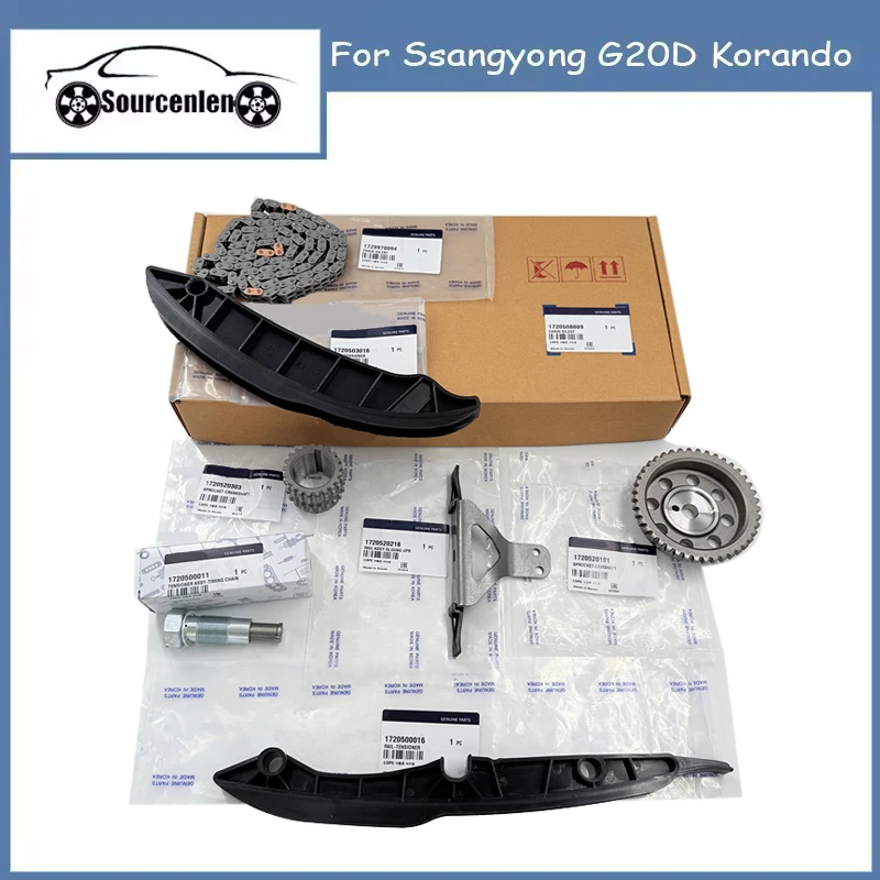 

7pcs Timing Chain Kits For Ssangyong G20D Korando 1720520101 1720500011 1720500016 1720503016 1729970094 1720520216 1720520303