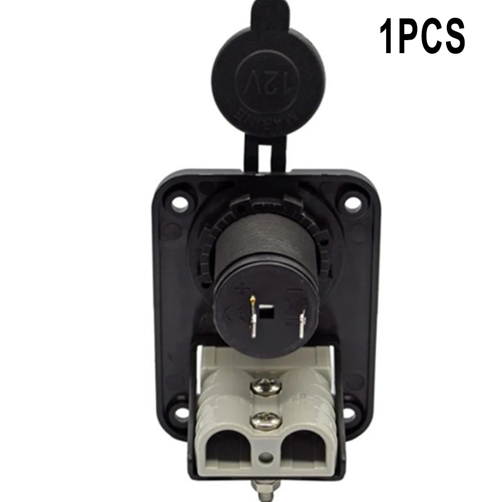 1Pc 50A Flush Mounting Bracket For Anderson Plug Socket PETG 12-24V For Forklift Stacker Vehicle Battery Connectors