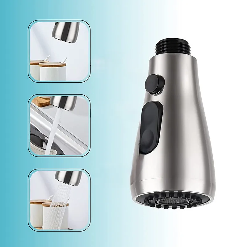 Pull-out Kitchen Shower Head Can Be Replaced by One-click Water Stop Pull-out Shower Head