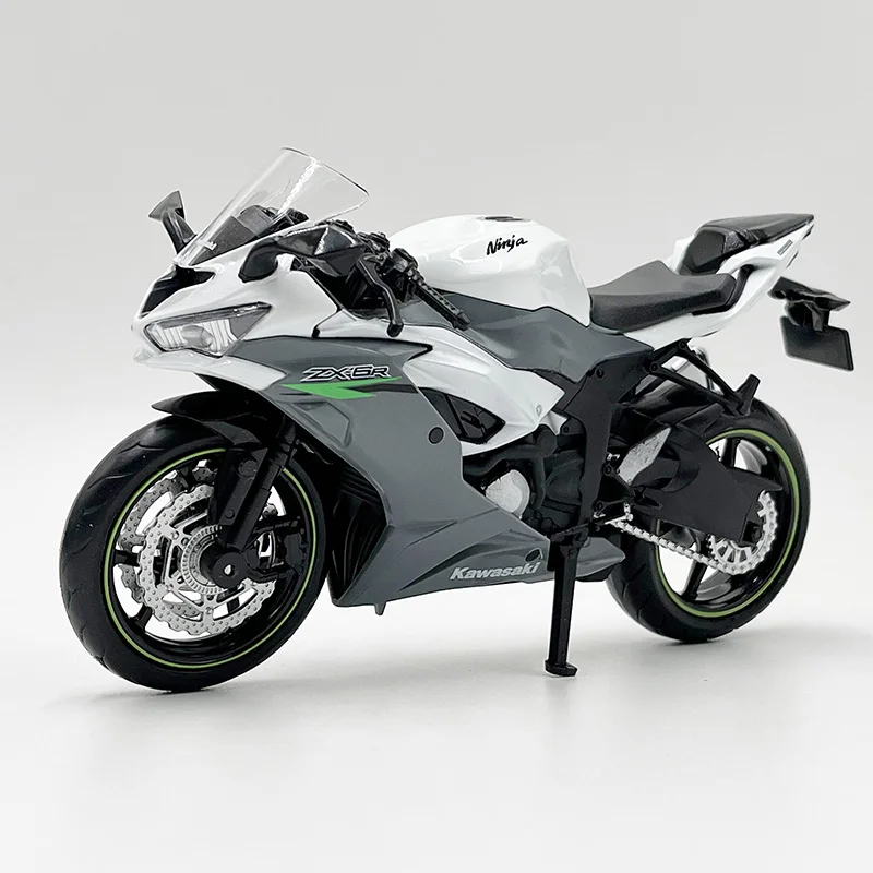 1:12 다이캐스트 오토바이 모델 장난감, 2023 닌자 ZX-6R 미니어처 복제품