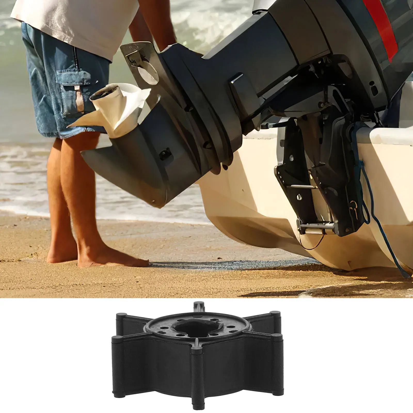 

Запасная крыльчатка водяного насоса из АБС-пластика с прецизионной конструкцией для системы охлаждения лодочного двигателя, деталь для универсального перекачивающего насоса