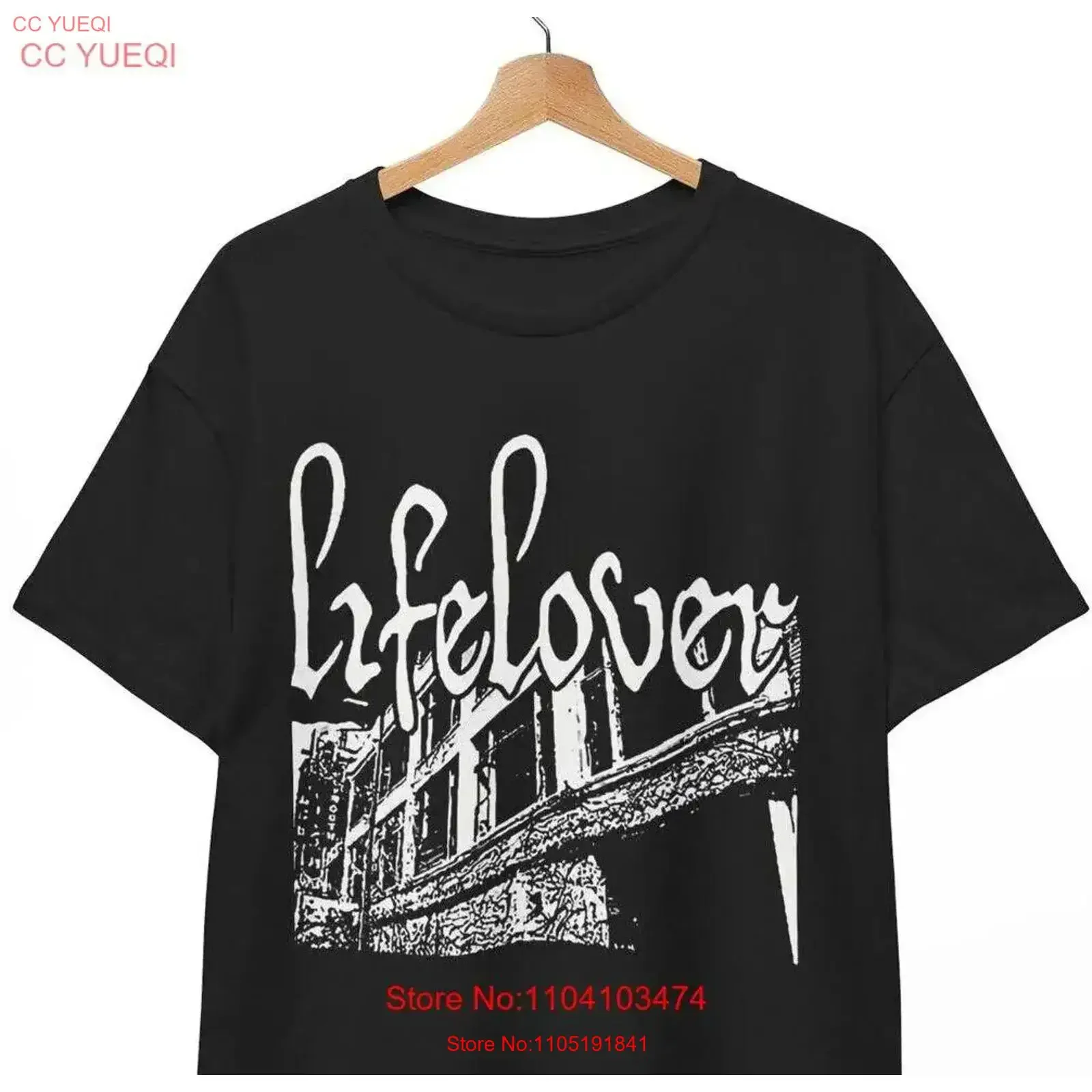 LIFELOVER T Shirt DSBM ColdWorld Anti Gris Abyssic Hate Sterbend  vintage Washed designer clothes homme Unisex Casual Soft
