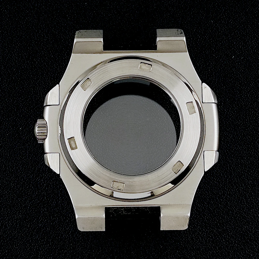 NH35 حافظة ساعة رجالية هيكل من الفولاذ المقاوم للصدأ زجاج الياقوت مناسبة لملحقات ساعة الحركة NH35