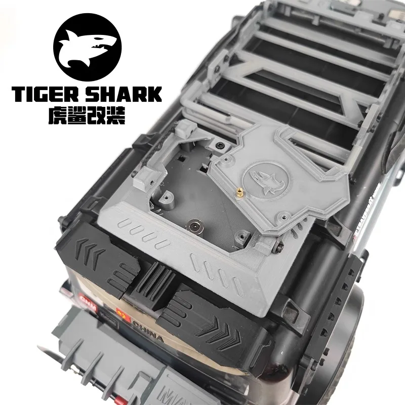 Rc Cars Carbon Fiber Luggage Rack Roof Box Tail Box for YIKONG 4083 1/8 Crawler Car Upgrade Simulation Refit Parts Accessories