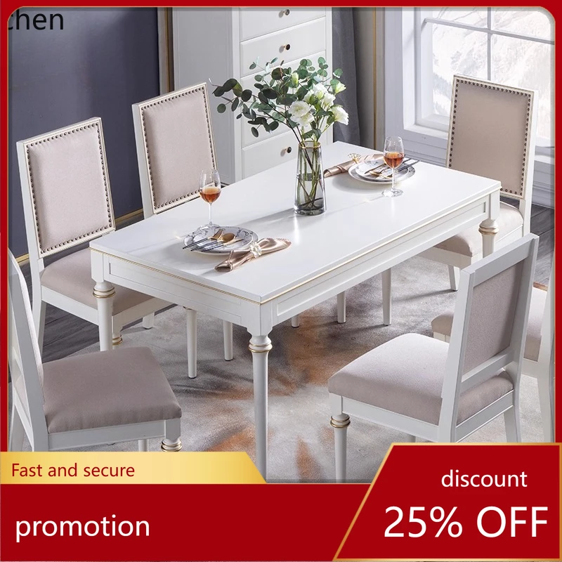 

ZMLSolid Wood Dining Table White Home Restaurant Long Table Single Layer Coffee Table