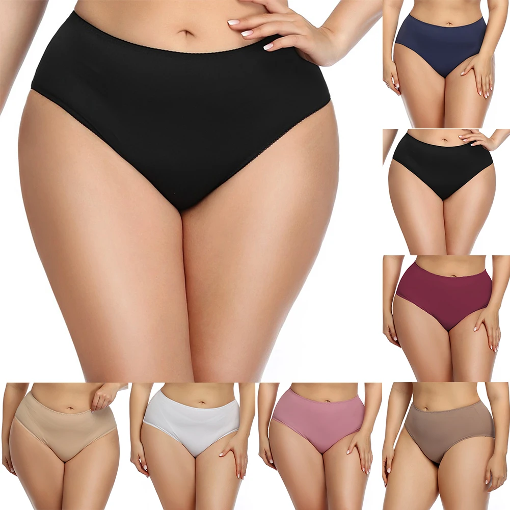 Plus Size Women 2022 Panties Underwear High Waist Butt-up Daily Briefs Sexy Seamless Comfortable Sexy Lingerie Underclothes