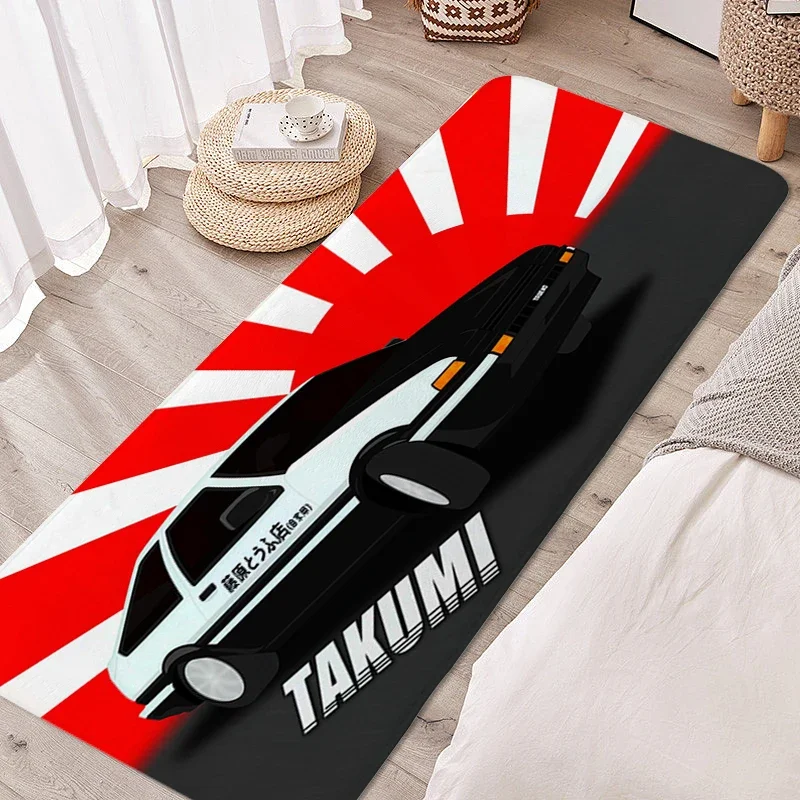 

Коврик для ванной комнаты I-Initial D, напольный ковер для спальни, коврик для входной двери, нескользящий напольный коврик Veranda, крутой мягкий коврик для ванной на заказ