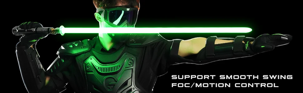 DAMIENSABER Luke Skywalker Replik Hochpräzises Lichtschwert 9 Soundeffekte Unendliche Farbwechsel RGB Basisbeleuchtete Version – Detail 4