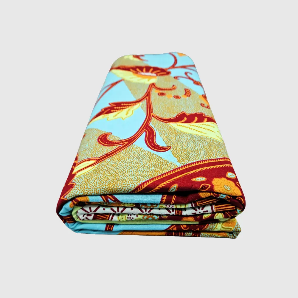 Super Java Wachsblock-bedruckter Stoff, 100% Baumwolle, muslimische Kleidung, Textilien, zur Herstellung von Kleidern, Tüchern, Tischdecken, Heimdekoration, 6 Yards – Detail 19