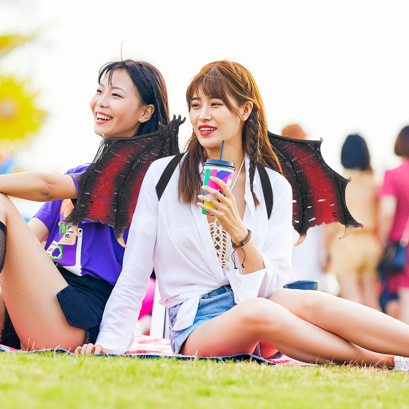 

Крылья дьявола для взрослых, легкий реквизит для Хэллоуина, удобная посадка, идеально подходит для косплея, костюма, вечеринки, фестиваля, маскарада, карнавала