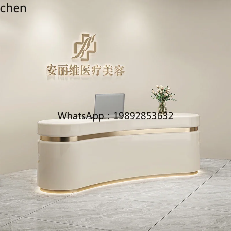 AA Beauty salon checkout page clothing store bar counter special-shaped company yoga studio reception desk baking paint