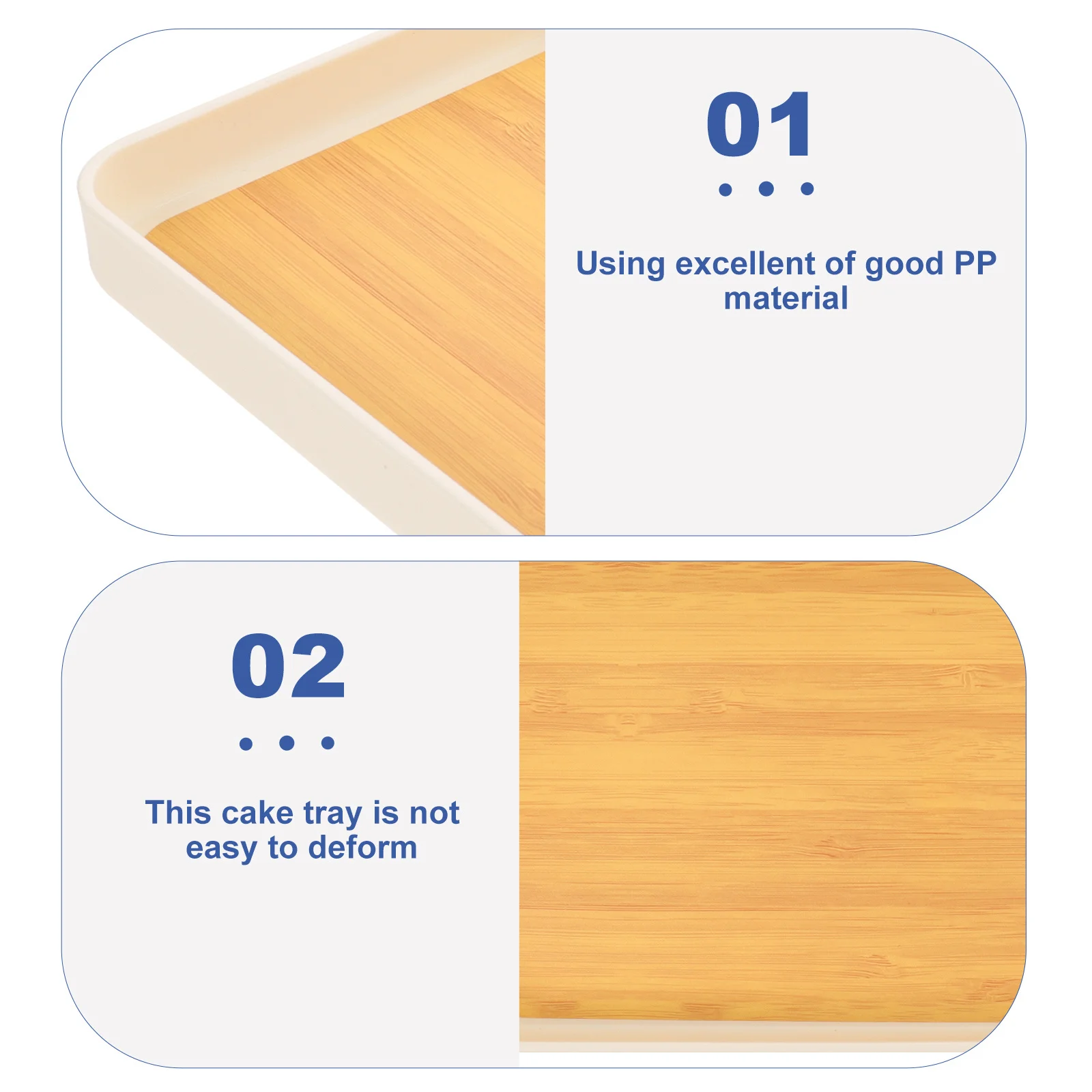 

Multi-Function Serving Tray Convenient Dessert Tea Cup Supply Anti-Skid Wear-Resistant Stackable Fruit Plate Home Cake Shop