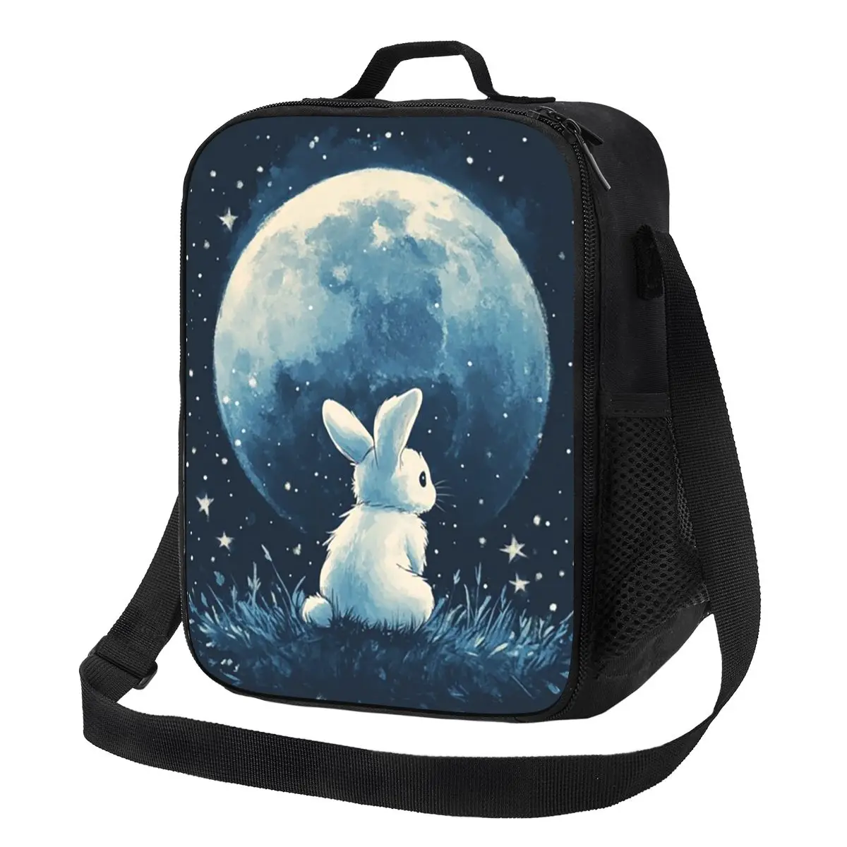 

Милый космический маленький кролик, изолированная сумка для обеда для школы, пикника, коробки для хранения еды, герметичный контейнер, ланч-бокс, сумка