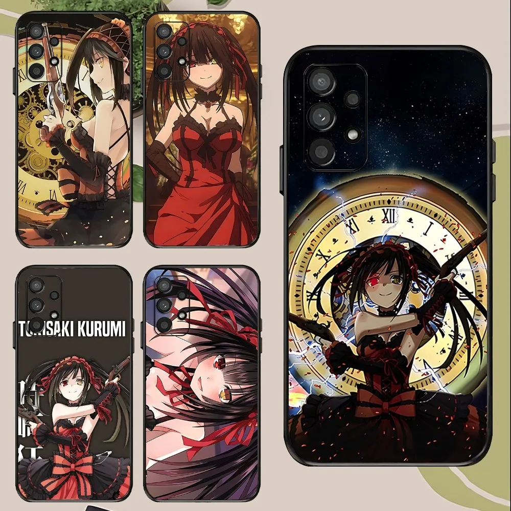 Tokisaki Kurumi Phone Case For Samsung Galaxy A52 A12 A51 S21 Edge S22ULTRA S23 S24 Plus Ultra Black Cover