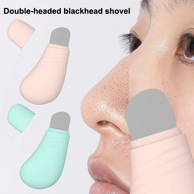 Ferramenta de remoção de cravo facial raspador facial para limpeza profunda rosto acne fundação espátula nariz removedor de cravo ferramenta de cuidados com a pele