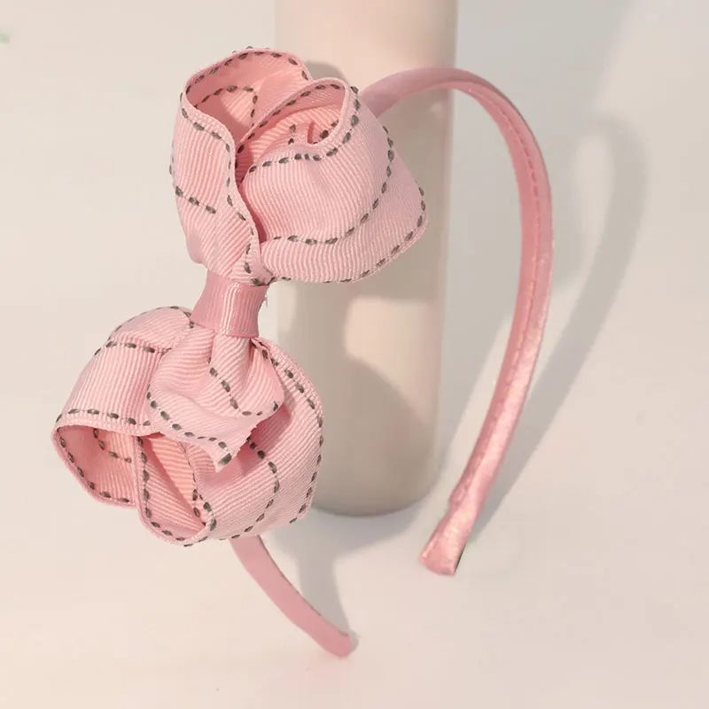 Cute Bowknot fascia per capelli nastro fiocchi per capelli fatti a mano fasce per capelli per neonate bambini fiocchi cerchio per capelli accessori
