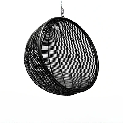 Customized outdoor balcony net red bird's nest courtyard rattan hanging chair villa swing home hanging lazy rattan chair