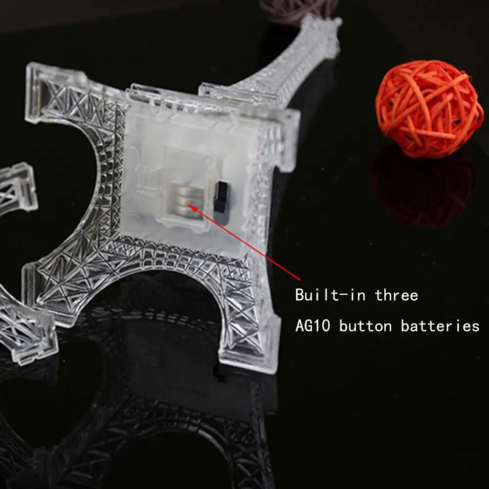 Colorful lights Environmental friendly Paris fashion style Mobile power Desktop decoration Tower light Eiffel Tower Night light