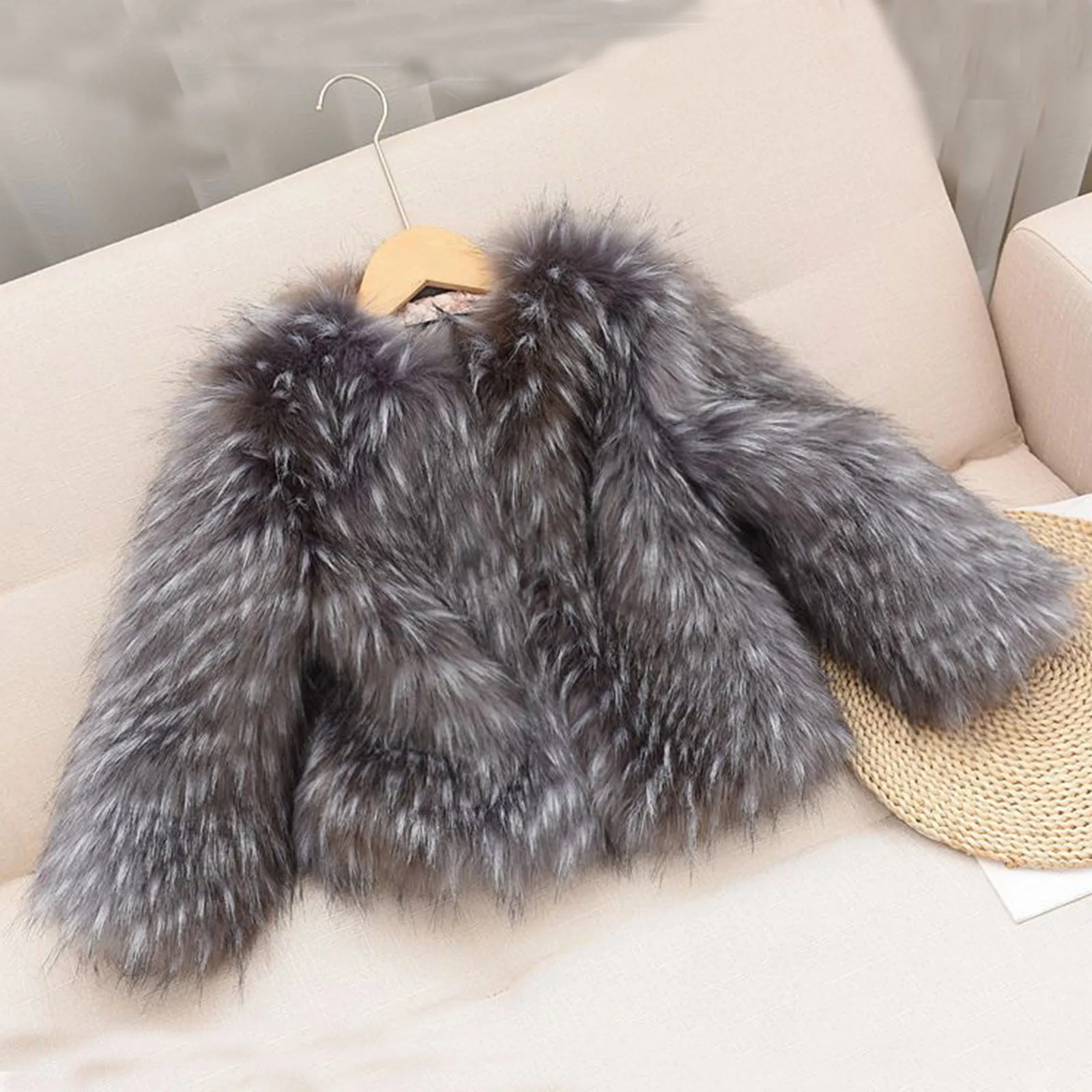 

Молодежное зимнее пальто для девочек, серая модная куртка для маленьких девочек, осенне-зимние кардиганы для маленьких детей, милая куртка для девочек 12–14 лет