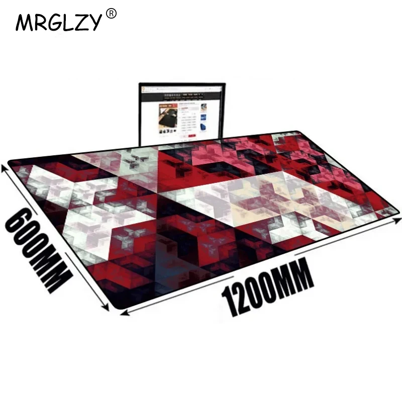 

Xxl Mouse Pad Geometry Extended Pad Office Desks Gaming Keyboard Gaming Laptops Pc Gamer Complete Computer Offices 1200x600MM