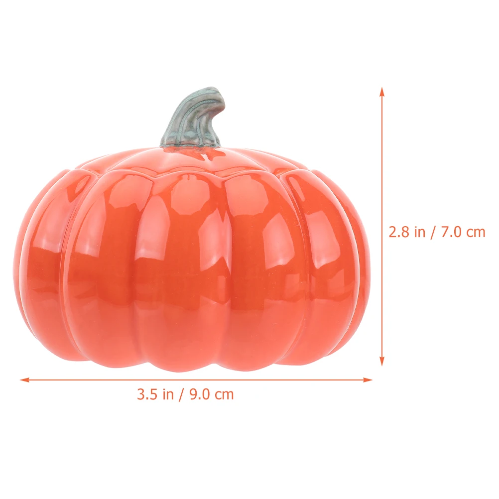 1pc Halloween Pumpkin Cup Ceramic Pumpkin Soup Bowl Handleless Cup Food Dessert Bowl Ceramic Stew Container With Lid