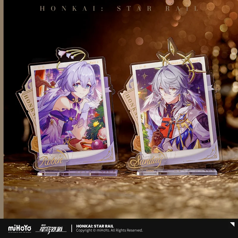 Sunsyea Honkai Star Rail الرسمية Merch miHoYo الأصلية الأصلية من سلسلة XHQH حامل أكريليك ورق ملون الأحد #5