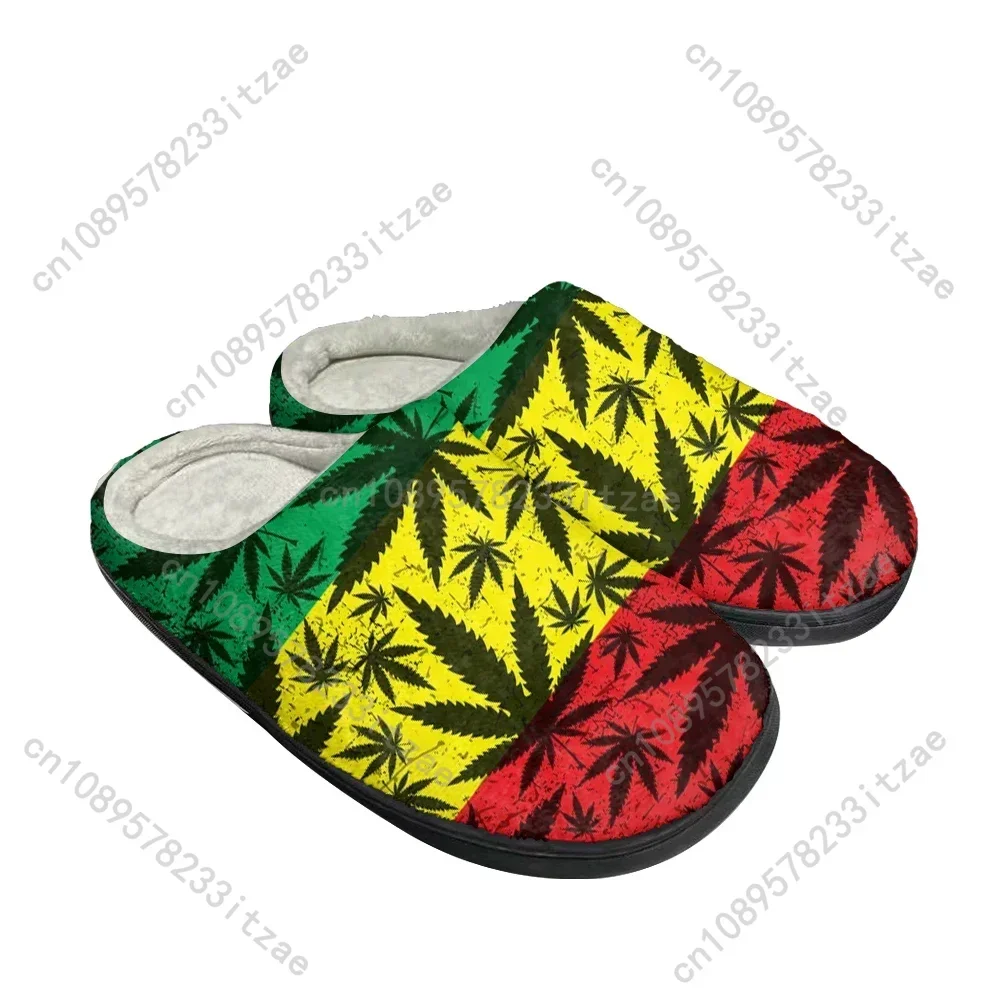 

Hot Cool Cartoon Weed Fashion Cotton Slippers Mens Womens Sandals Plush Casual Keep Warm Shoes Thermal Comfortable Slipper
