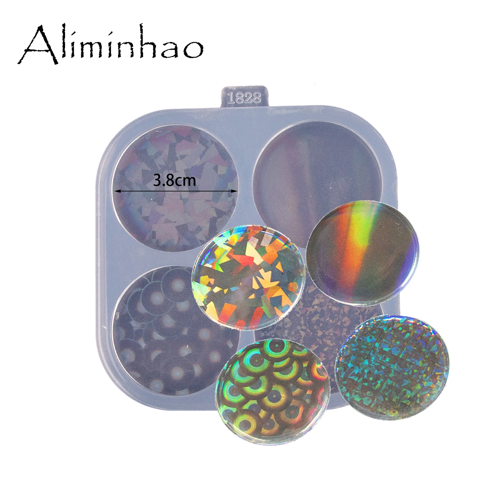 DY1026 Círculo Holograma 1.7in - Resin Art Geode avaliação e preço
