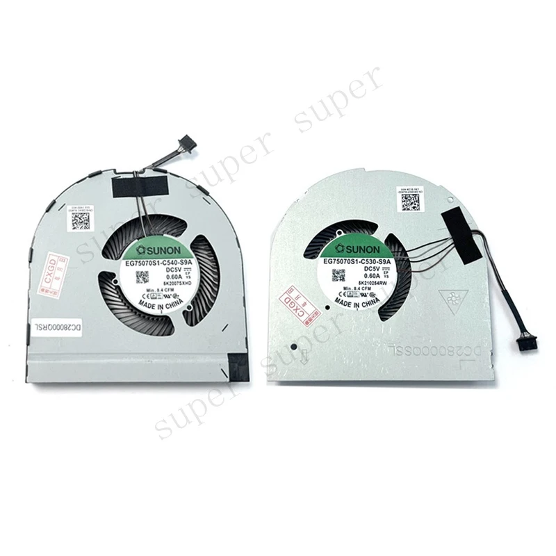 

S+ CPU+GPU Cooling Fan For DELL Precision 7550 7560 M7550 M7560 5V 0.6A 2020