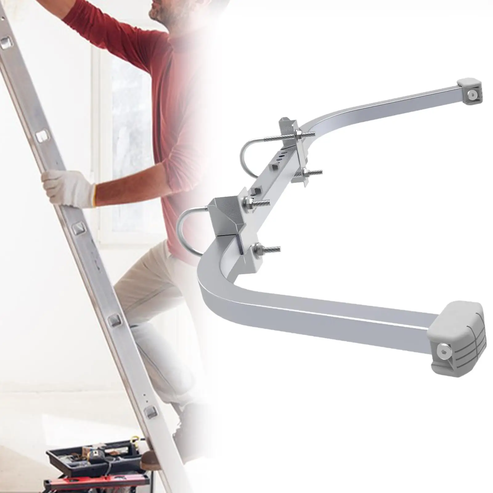 Ladder Stabilizer with Rubber Bar Metal Accessories Ladder Roof Hook