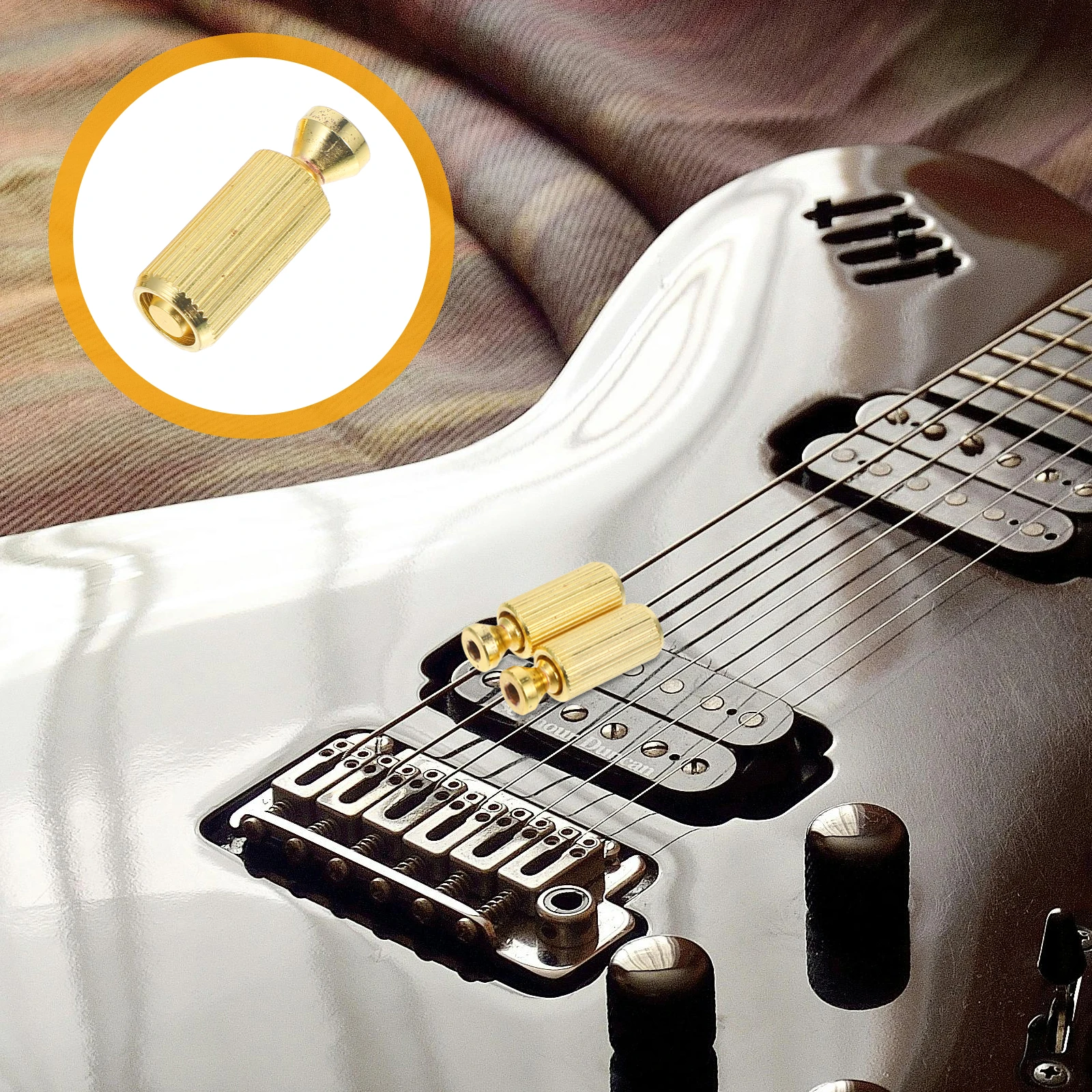 

2 pcs Tremolo Bridge Studs Guitar Replacement Parts For Electric Guitar Fit Most Style Tremolo System High Quality Metal Durable