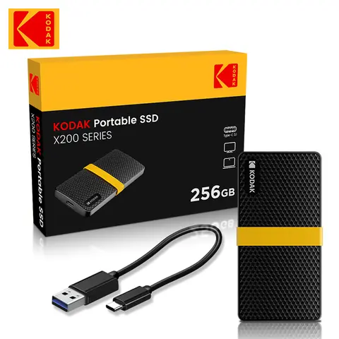 KODAK x200 External SSD hard drive hd externo 1t usb 3.1 GEN 2 portable SSD 128GB 256B 512GB mini hard drive 1TB for laptops