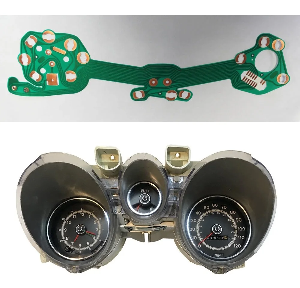 

Dashboard 1971-73 For Ford Mustang Printed Circuit Board Instrument Panel Bezel w/o tachmeter