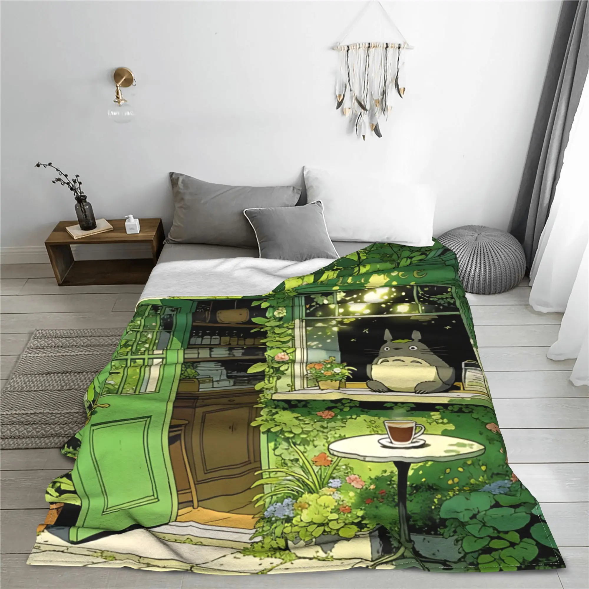 1PC home Cutecore My Neighbor Totoros  Blanket Super Cosy Plush Home Living Room Sofa halloween