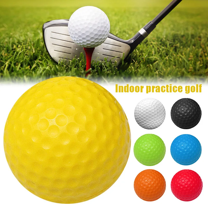 High-Rebound Golf Practice Balls Durable for Indoor Swing Training 428 Synthetic Rubber Resin Training Gear