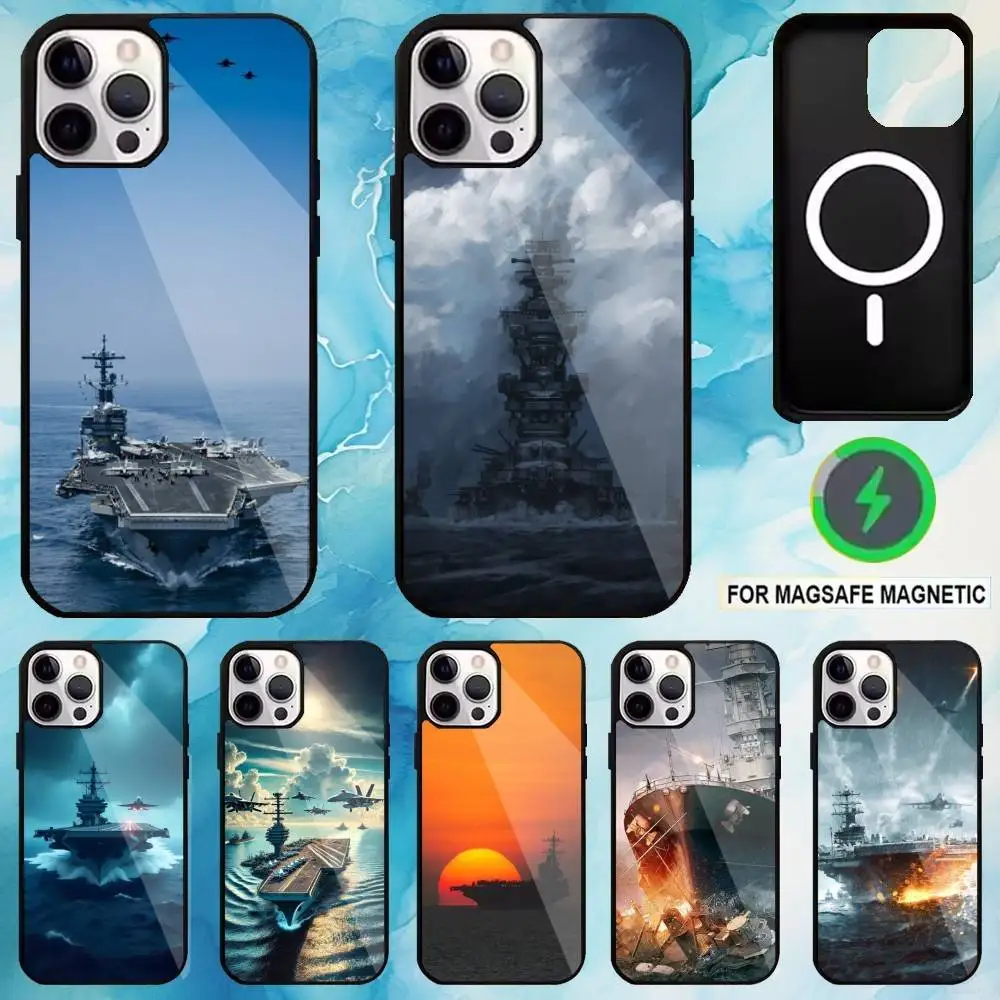 

aircraft carrier Phone Case For iPhone17,16,15,14,13,12,11 Plus,Pro Max Magnetic For Magsafe Wireless Charging