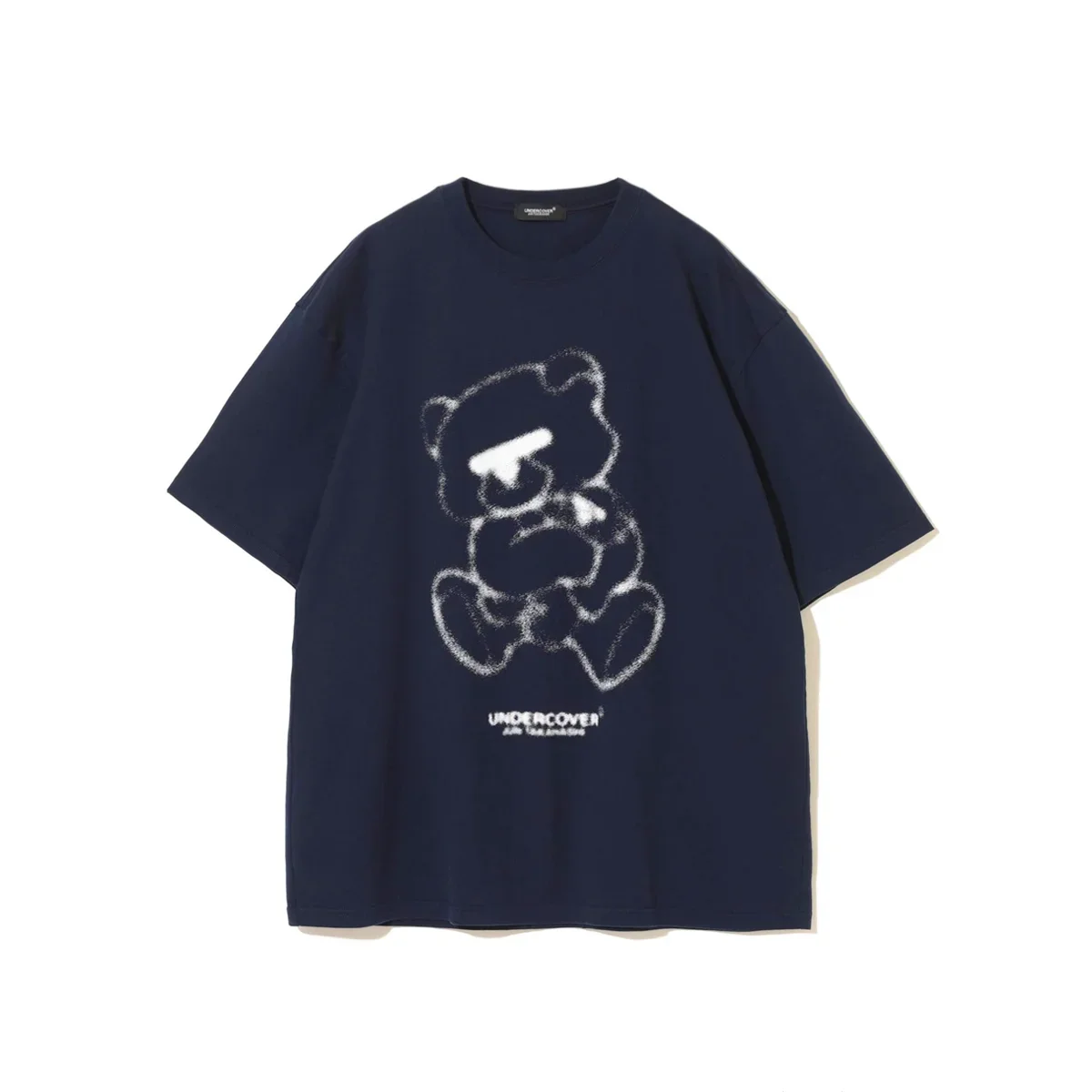 

Крутая мужская хлопковая футболка с коротким рукавом и принтом Bear, простая модная мужская трендовая модная летняя футболка с лацканами, неосновная летняя футболка