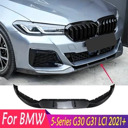 For BMW 5-Series 520i 520d 530i 530d M550i G30 G31 LCI M Performance Style Front Bumper Lip Spoiler Splitter Diffuser Body Kits