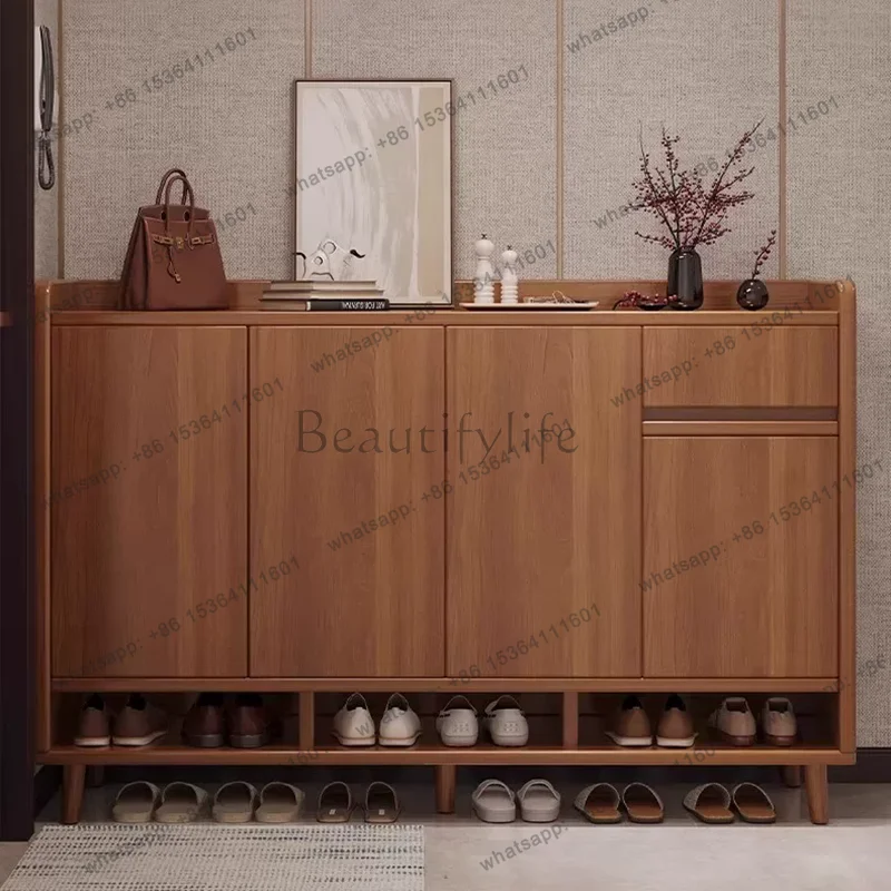 LD Vertical Modern Shoe Shelf Entrance Hall Slippers Luxury Designer Wooden Display Shoe Cabinet Storage Muebles