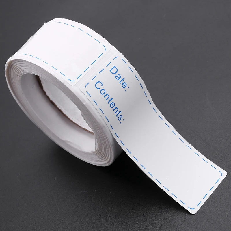 3000Pcs Removable Freezer Labels 1 X 3 Inch Food Storage Stickers, Refrigerator Freezer Paper Label Easy Clean