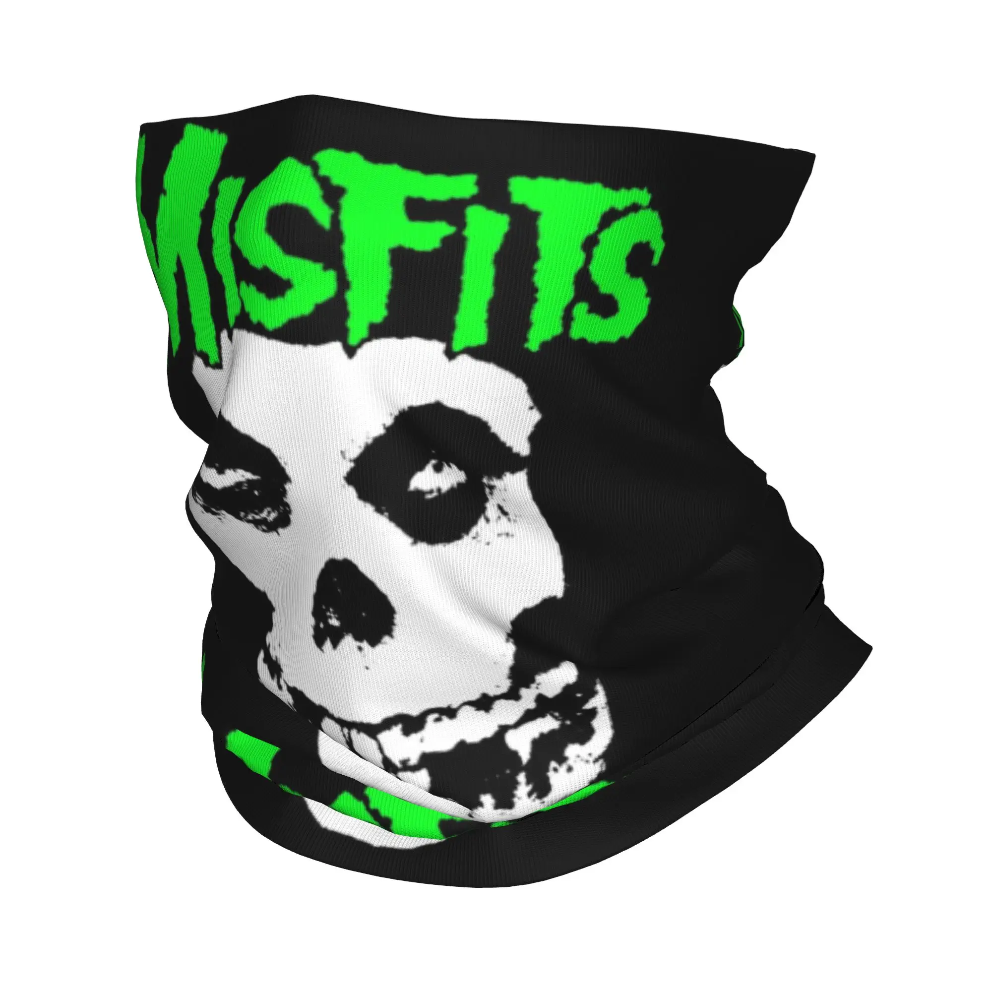 Punk Rock Band Misfits Bandana Neck Warmer Women Men Winter Hiking Ski Scarf Gaiter  Face Cover