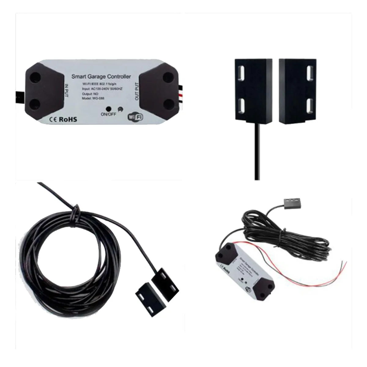 

НОВЫЙ 3X Wi-Fi переключатель, контроллер открывания гаражных ворот, работающий с управлением через приложение Tuya, концентратор не требуется, вилка европейского стандарта