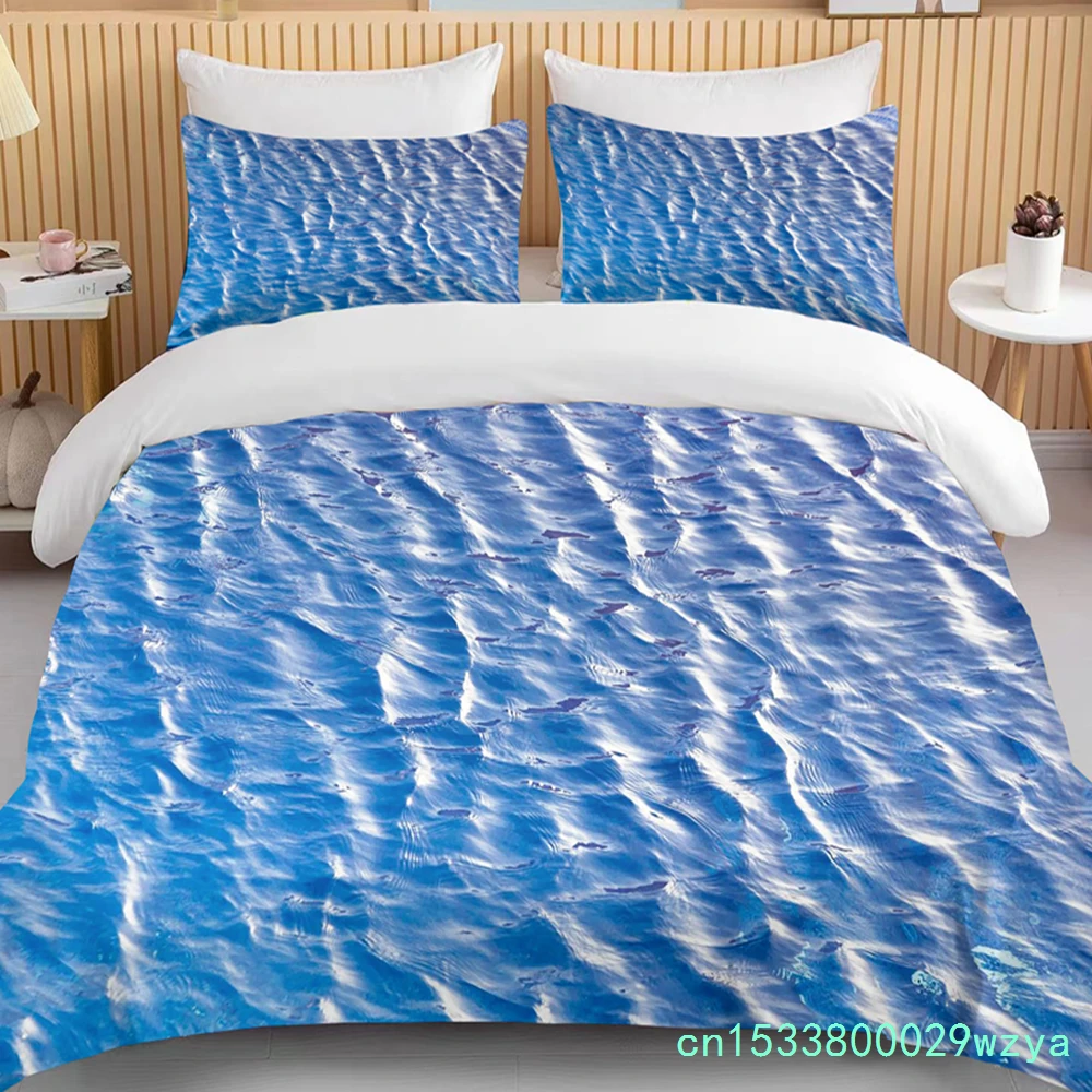 Nature's Water Source Bedding 3 Piece Set  King Size Double Bed Bedding Set Microfiber Or Polyester Duvet Cover Set