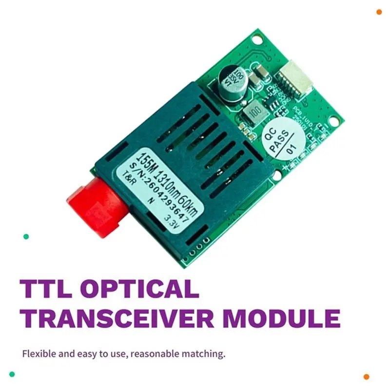 Voltvibe-SBUS/CRSF/UART To FC Interface 60KM TTL Optical Transceiver Module Fiber Transmitter Receiver Terminal Device Equipment
