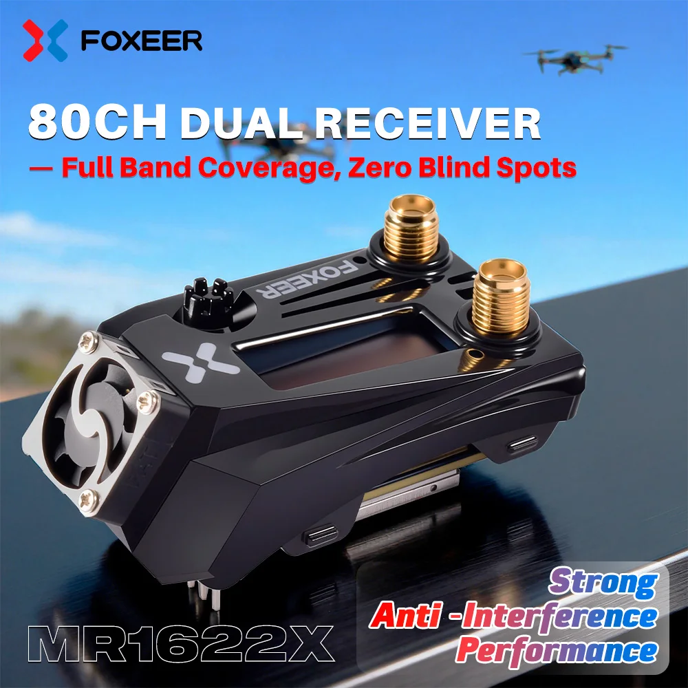 Foxeer Wildfire 80CH 5.8G Goggle Module Dual Receiver -98dBm For Fatshark FPV Goggles